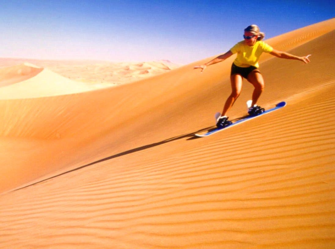 Realizar <br /> sandboarding